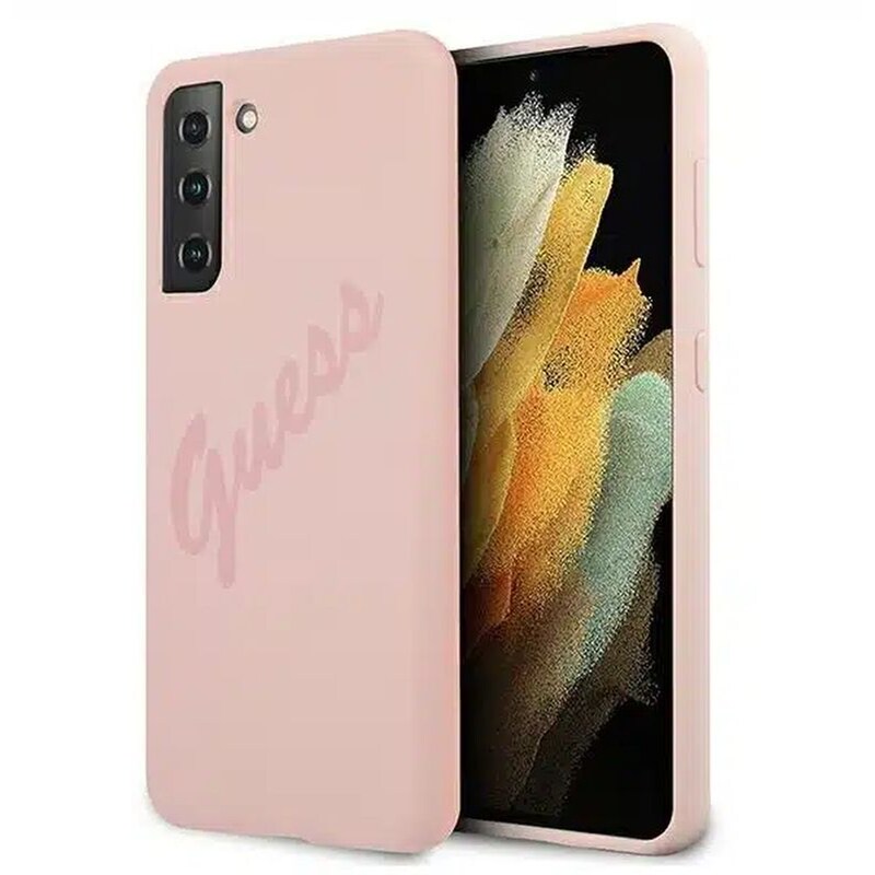 Θήκη Samsung Galaxy S21+ - Guess Script Vintage - Pink