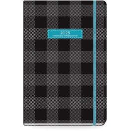 Ημερολόγιο Ημερήσιο The Writing Fields 2025 Plaid Μαύρο 11.4x16.4cm