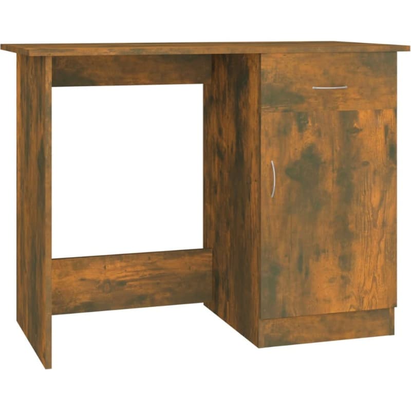 Γραφείο VidaXL από Επεξεργασμένο Ξύλο 100x50x76 cm - Καπνιστή Δρυς