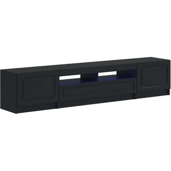 Έπιπλο Τηλεόρασης VidaXL UTRECHT με LED 3 τμχ 198 x 35 x 40 cm - Μαύρο image 0