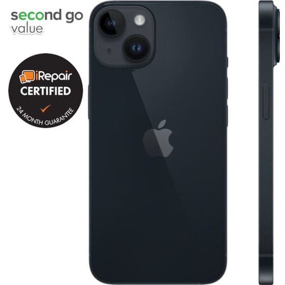 Μεταχειρισμένο Apple iPhone 14 256GB Midnight second go value Certified by iRepair image 3