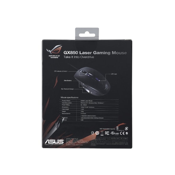 Gaming Mouse Asus GX850 Μαύρο image 2
