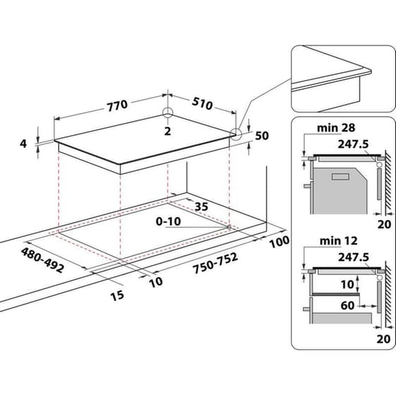 HOTPOINT TB 3977B BF 77 cm  Μαύρο Εστία Επαγωγική Αυτόνομη image 7