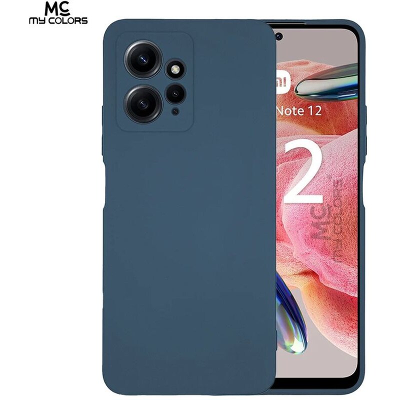 Θήκη Xiaomi Redmi Note 12 4G - My Colors Σιλικόνης - Μπλε Σκούρο