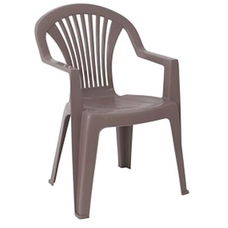 Πολυθρόνα Woodwell Lido Στοιβαζόμενη Πλαστική Tortora C42593 58x57x81cm - Μπεζ