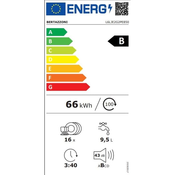 BERTAZZONI DW60T3IBPSC για 16 Σερβίτσια Πλήρως Εντοιχιζόμενο Πλυντήριο Πιάτων image 1