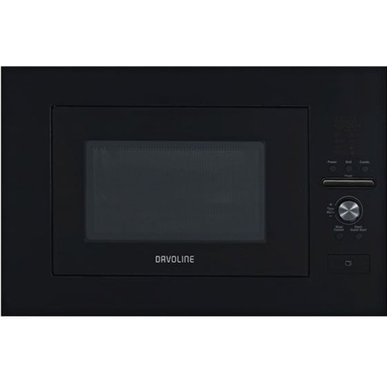 DAVOLINE MCBD 920 BL 20 Lt Μαύρο με Grill Εντοιχιζόμενος Φούρνος Μικροκυμάτων image 0