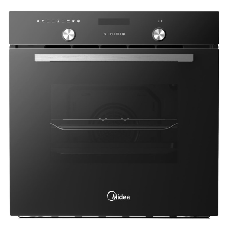 MIDEA MIDEA MBON5M90E5-BK 70 Lt Μαύρο Κρύσταλλο Εντοιχιζόμενος Φούρνος Άνω Πάγκου