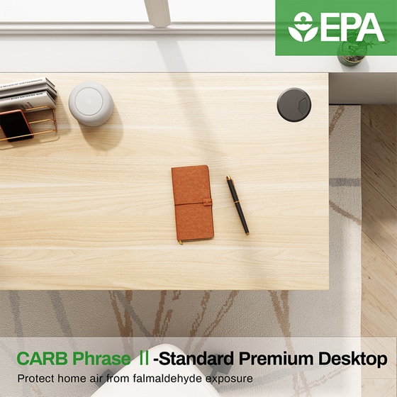 Γραφείο Μελέτης Eureka Ergonomic από Μοριοσανίδα 120x60cm - Μπεζ image 5