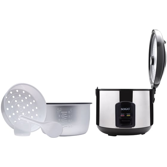 Βραστήρας Ρυζιού SOGO Arroz 10085 650 W 1.8 L Ασημί image 4