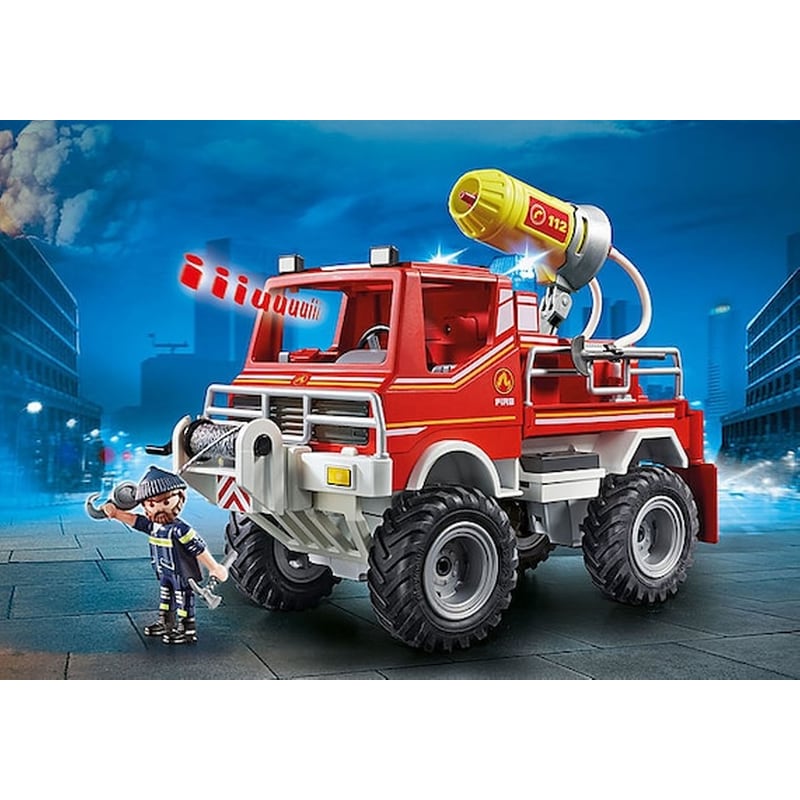 PLAYMOBIL® Οχημα Πυροσβεστικη Με Τροχαλια Ρυμουλκησης (9466)