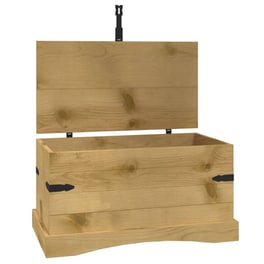 Μπαούλο VidaXL Ξύλινο 91x49.5x47 cm - Καφέ