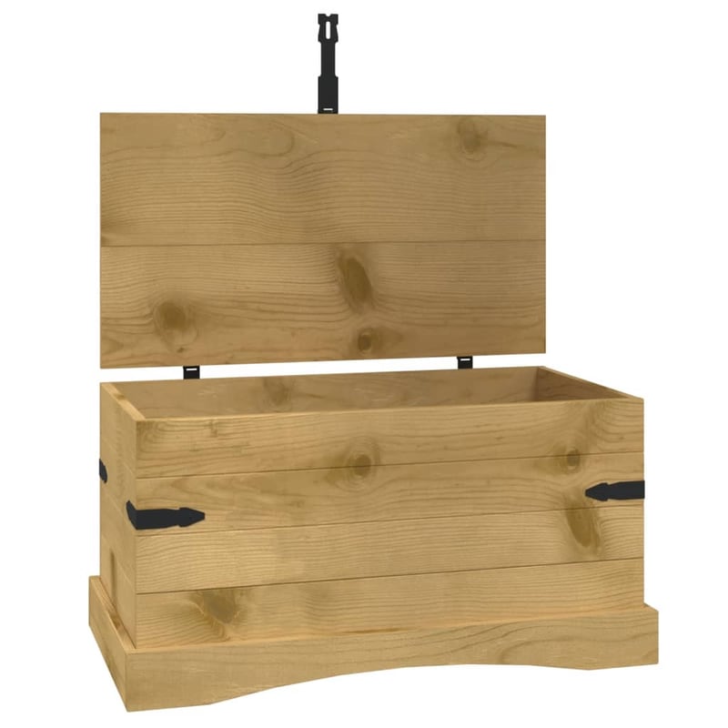 VIDAXL Μπαούλο VidaXL Ξύλινο 91x49.5x47 cm - Καφέ