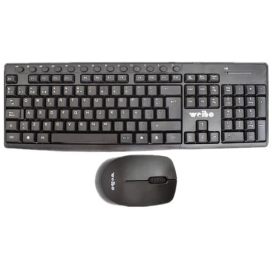 Weibo WB-8012 Ασύρματο Σετ Πληκτρολόγιο & Ποντίκι (US) image 0
