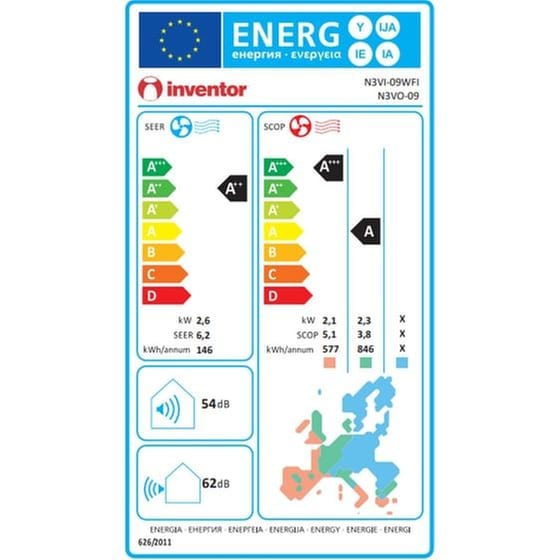 INVENTOR Neo N3VI-09WFI Κλιματιστικό Inverter 9.000 BTU A++/A+++ με Ιονιστή & WiFi image 8