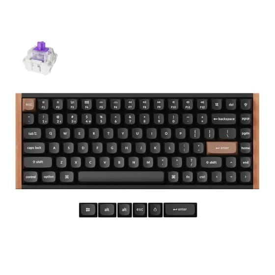 Keychron K2 HE Gaming Μηχανικό Ασύρματο Πληκτρολόγιο Tenkeyless με Double-Rail Magnetic διακόπτες και RGB φωτισμό (US) image 1