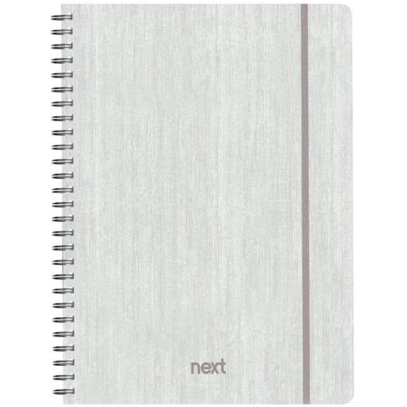 Τετράδιο Σπιράλ NEXT Β5 3 Θεμάτων Λευκό (1 Τεμάχιο)