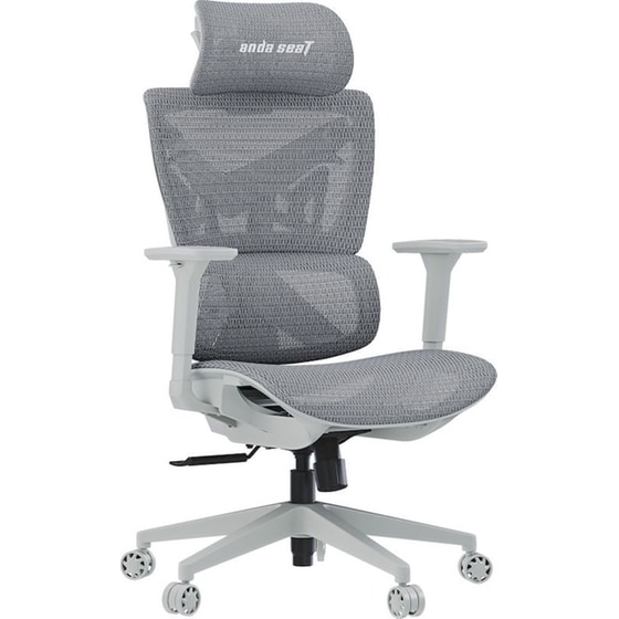 Καρέκλα Gaming/ Γραφείου Anda Seat X-Air Mega XL από Ύφασμα Mesh - Γκρι image 0