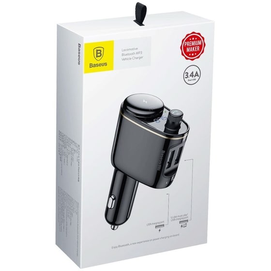 FM transmitter Baseus S-06 - Μαύρο image 5