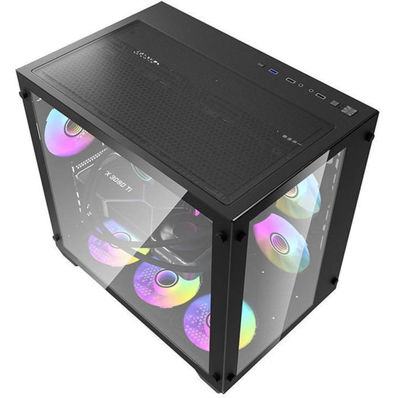 Κουτί Desktop darkFlash C285  - Μαύρο image 5
