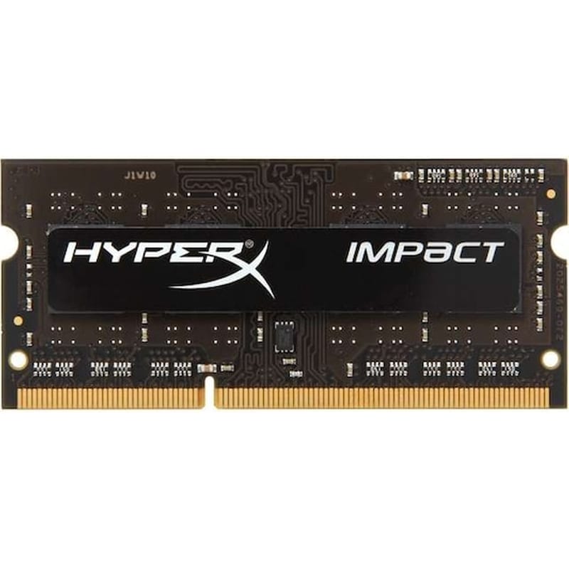 KINGSTON Μνήμη Ram Kingston Hyperx Impact Black Series HX316LS9IB/4 DDR3l 4GB 1600MHz SO-DIMM για Laptop