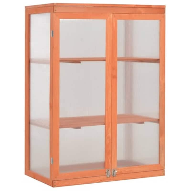 VIDAXL Vidaxl Θερμοκήπιο 75 X 47 X 109 Εκ. Ξύλινο