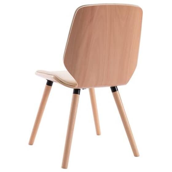 Πολυθρόνες Τραπεζαρίας Vidaxl από Συνθετικό Δέρμα 2 Τμχ - Κρεμ image 5