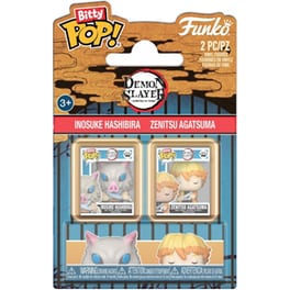 Funko Bitty Pop! 2-Pack: Demon Slayer - Inosuke Hashibira & Zenitsu Agatsuma Vinyl Figures
