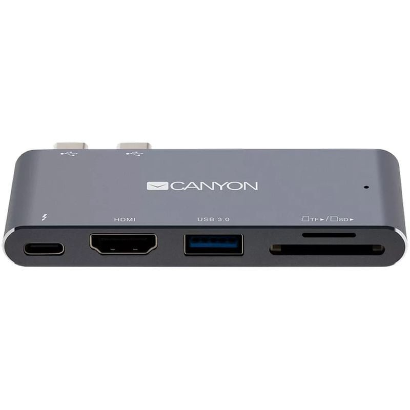 CANYON Docking Station Canyon CNS-TDS05DG USB Hub 5-Port USB 3.0 συμβατό με Dual USB-C