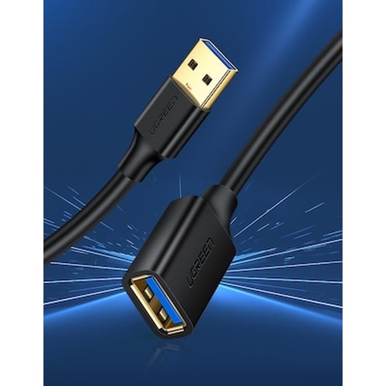 Καλώδιο Ugreen USB-A Male σε USB-A Female - 1m image 2