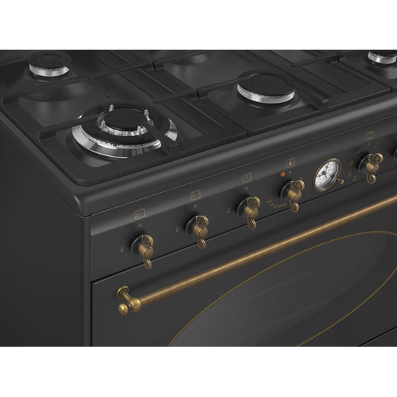 Κουζίνα Αερίου SMEG CO96GMA9 115Lt Μαύρο image 5