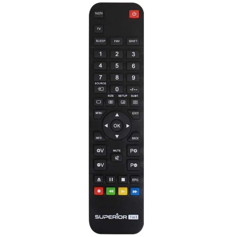 Τηλεχειριστήριο Τηλεόρασης Superior 188-0002 Universal - Μαύρο