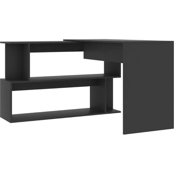 Γωνιακό Γραφείο VidaXL από Μοριοσανίδα 200x50x76 cm - Γκρι image 3