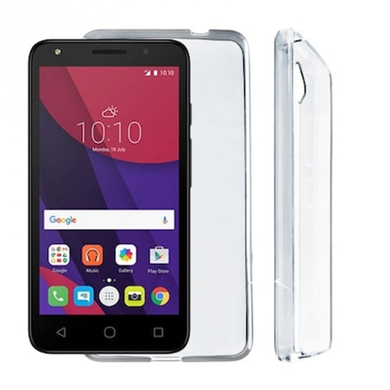 Θήκη Alcatel Pixi 4 - Volte-Tel SlimColor TPU Back Cover Σιλικόνης - Διάφανη VOLTE-TEL