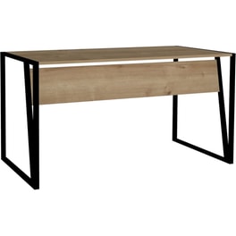 Γραφείο Μελέτης 24Mall Lettera από Μοριοσανίδα 140x70x74 cm - Μαύρο/Μπεζ