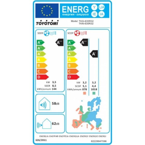 TOYOTOMI Kuro TKN/TKG-635R32 Κλιματιστικό Inverter 12.000 BTU A+++/A+++ με Ιονιστή & WiFi image 3