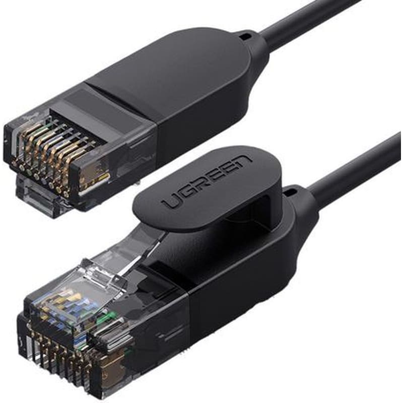 Καλώδιο Ethernet Ugreen Patchcord RJ45 Cat.6a UTP 1000Mbps 2m - Μαύρο UGREEN