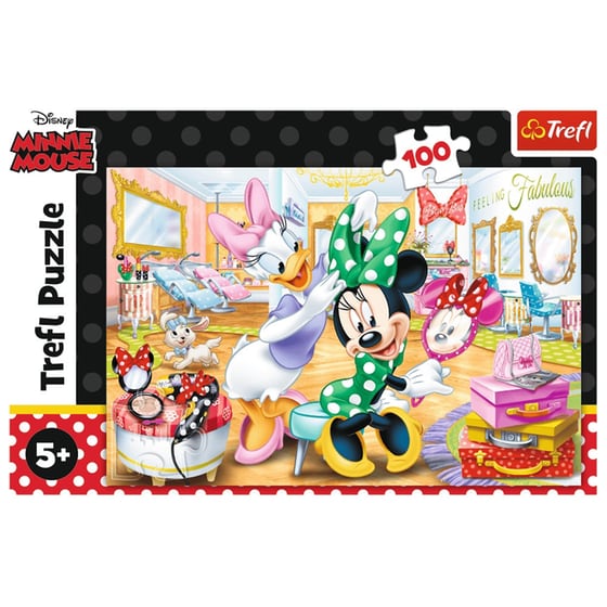 Παιδικό Παζλ Trefl Minnie At A Beauty Store (100 Κομμάτια) image 1