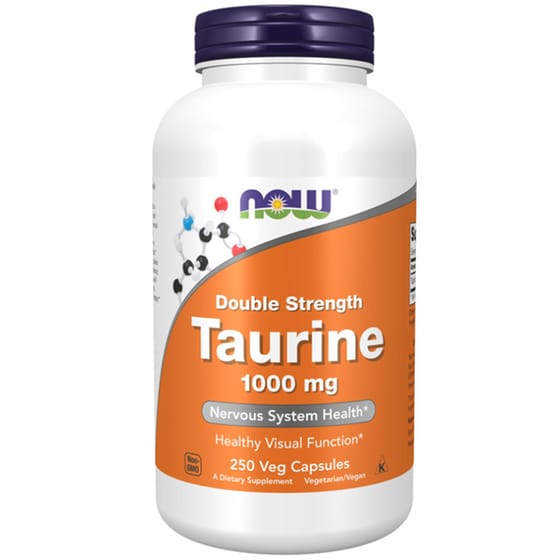 Αμινοξύ Now Taurine Double Strength 1000mg - 100 κάψουλες image 0