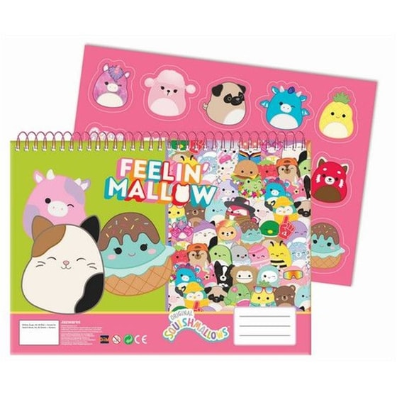Μπλοκ Ζωγραφικής Gim Α4 40Φ Squishmallows image 0