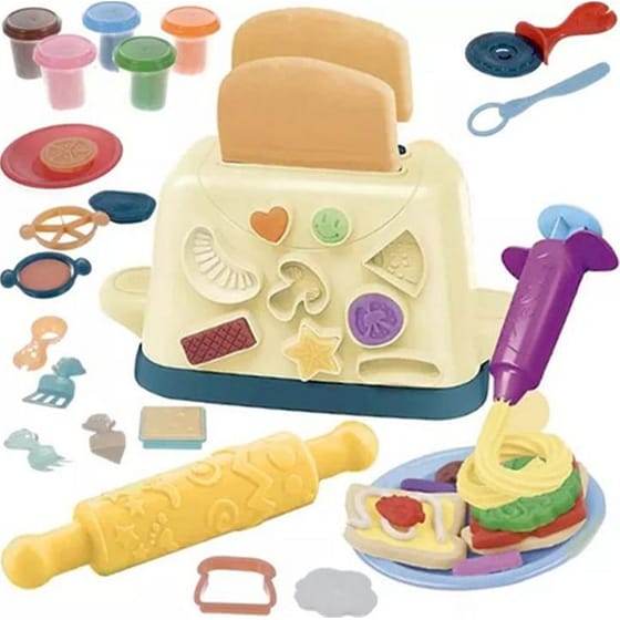 Σετ Πλαστοζυμαράκια Aria Trade με 5 Βαζάκια και Εργαλεία image 0