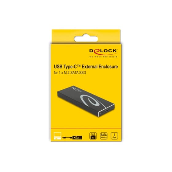 Delock 42003 Θήκη Σκληρού Δίσκου Μ.2 SATA Σύνδεση USB 3.1 Type-C image 3