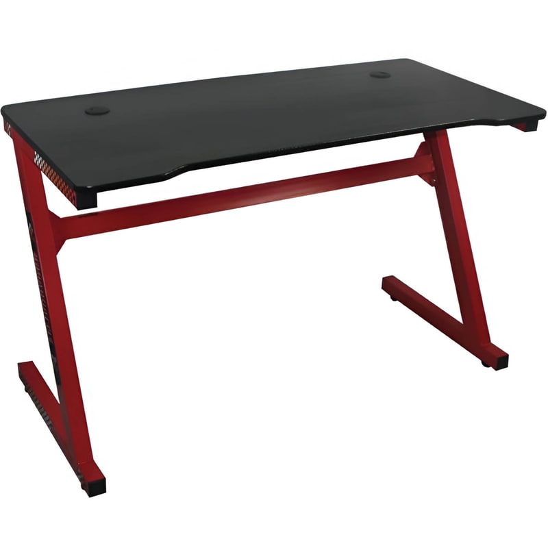 Γραφείο Gaming Woodwell από Carbon Fiber 120x60cm - Κόκκινο/Μαύρο