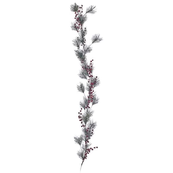 Χριστουγεννιάτικη Γιρλάντα Με Χιονισμένα Berries 2 Σχέδια 145cm image 0