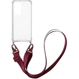 Θήκη Xiaomi Xiaomi 12 Pro 5G - Sonique Armor Clear Με Strap  - Μπορντό