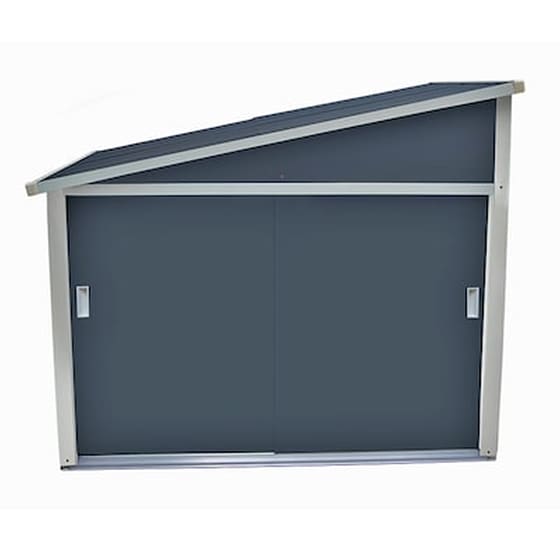 Μεταλλική Αποθήκη Κήπου 161x87x134 (5.3'x2.9') 1.90m³ Γαλβανιζέ Coco Γκρι Lilyshed image 0