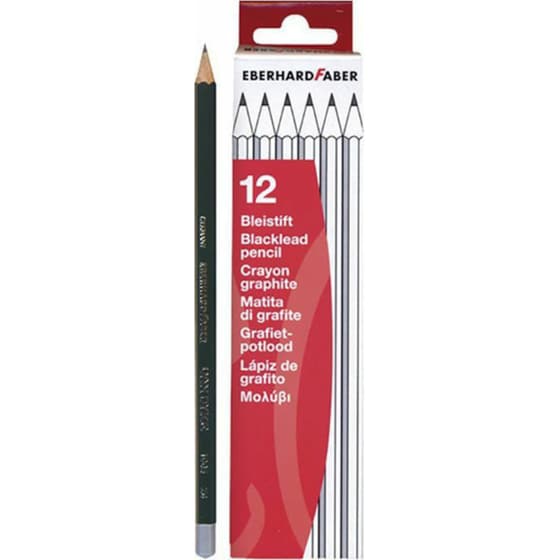 Μολύβι Σχεδίου Eberhard Faber 2B Πράσινο (12 Τεμάχια) image 0