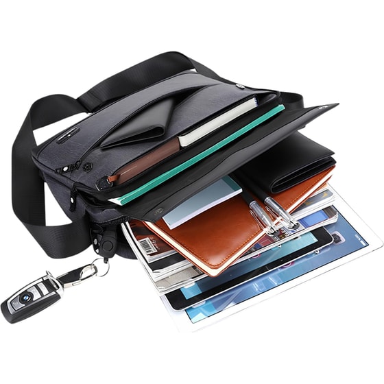 Τσαντάκι Ώμου Arctic Hunter K00089-BK με Θήκη Tablet - Μαύρο image 5