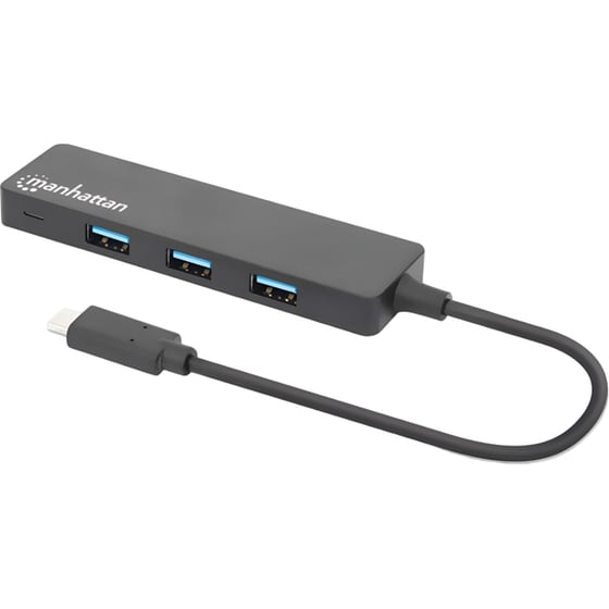 Manhattan 164924 USB Hub 4-Port USB 3.0 συμβατό με USB-C image 1