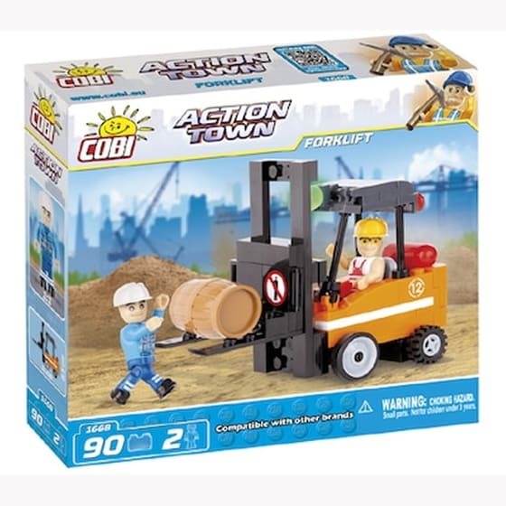 Cobi Action Town Κλαρκ Με Εργάτη 90 Κομμάτια Cobi-1668 image 0